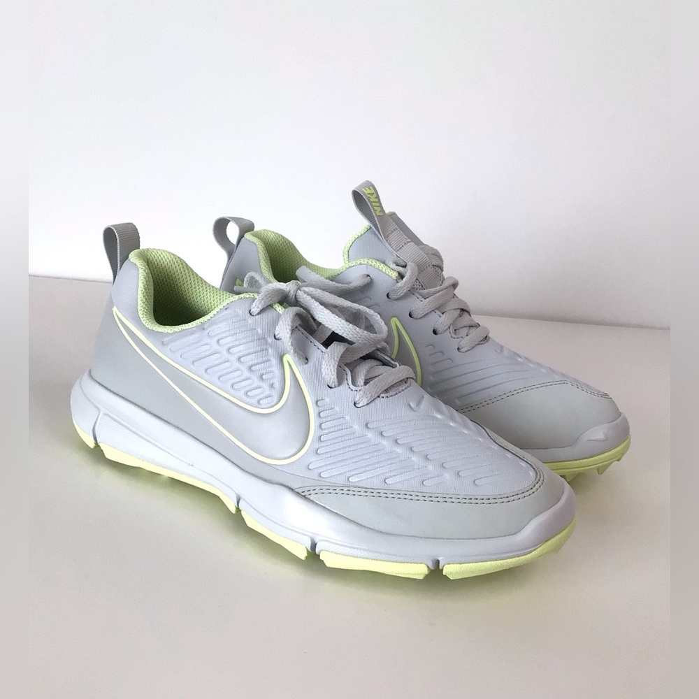 New Nike Explorer 2 Golf Shoes Pure Platinum Volt
